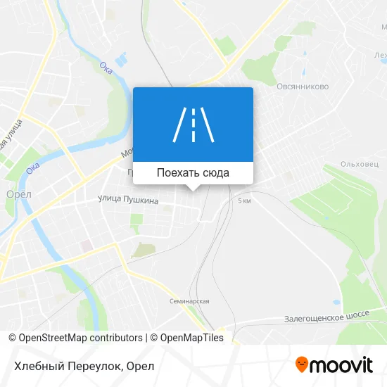 Карта Хлебный Переулок