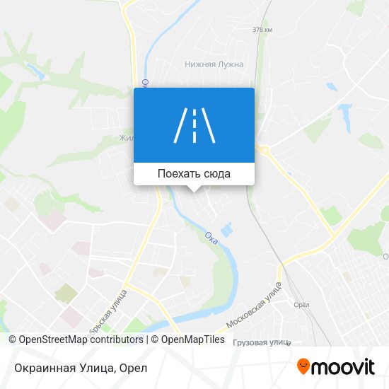 Карта Окраинная Улица