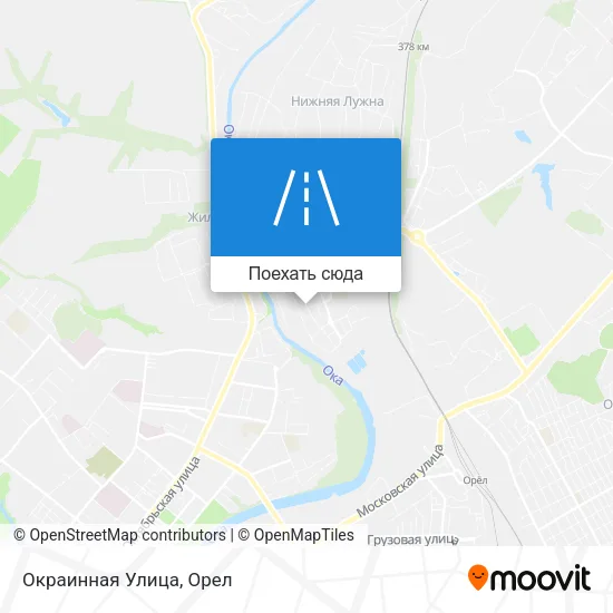 Карта Окраинная Улица