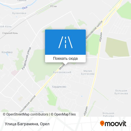 Карта Улица Баграмяна