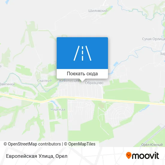 Карта Европейская Улица