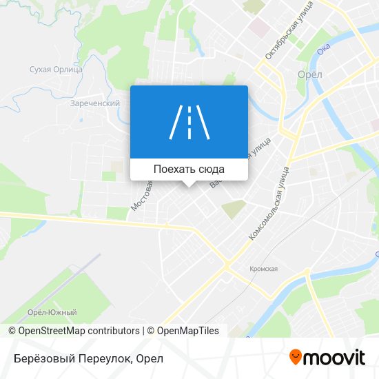 Карта Берёзовый Переулок