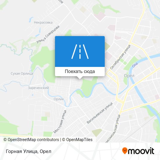 Карта Горная Улица