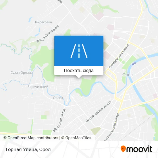 Карта Горная Улица