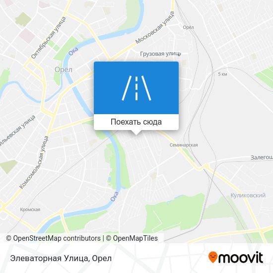 Карта Элеваторная Улица