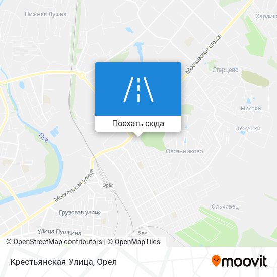 Карта Крестьянская Улица