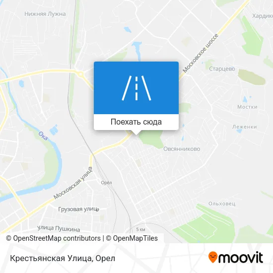 Карта Крестьянская Улица