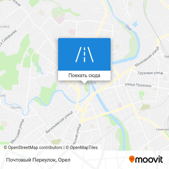 Карта Почтовый Переулок