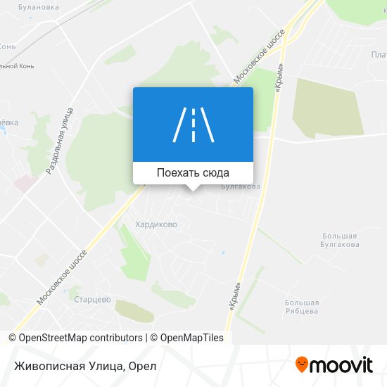 Карта Живописная Улица