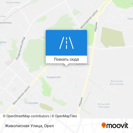 Карта Живописная Улица
