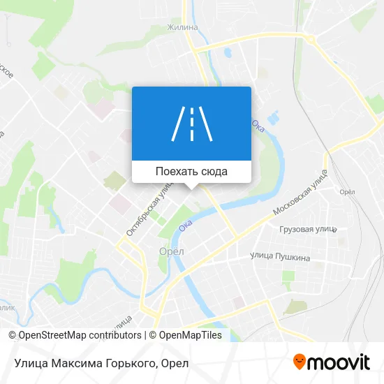 Карта Улица Максима Горького