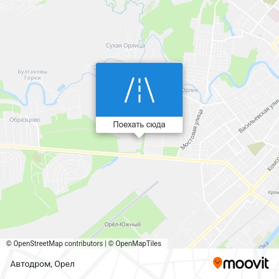 Карта Автодром