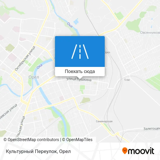 Карта Культурный Переулок