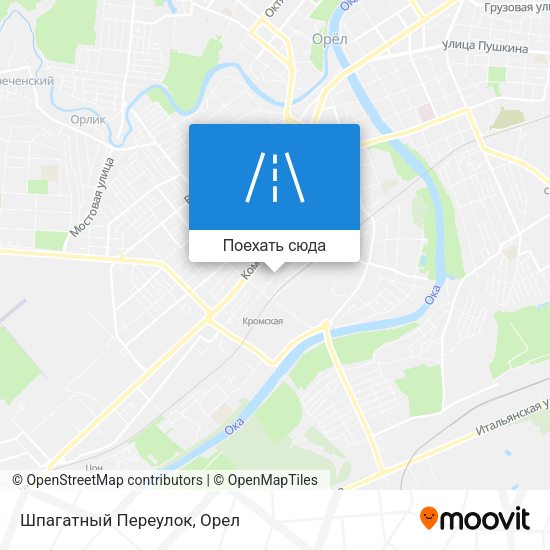 Карта Шпагатный Переулок