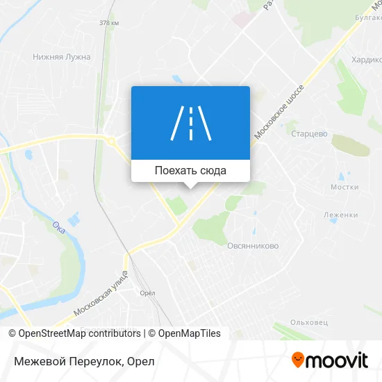 Карта Межевой Переулок