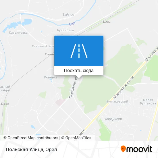 Карта Польская Улица