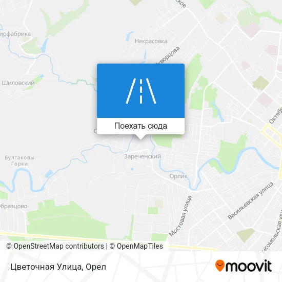 Карта Цветочная Улица