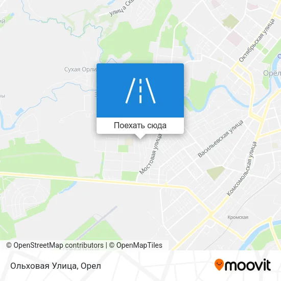Карта Ольховая Улица