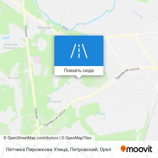 Карта Лётчика Пирожкова Улица, Петровский