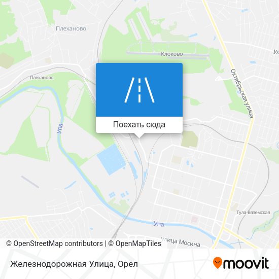 Карта Железнодорожная Улица