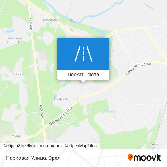 Карта Парковая Улица