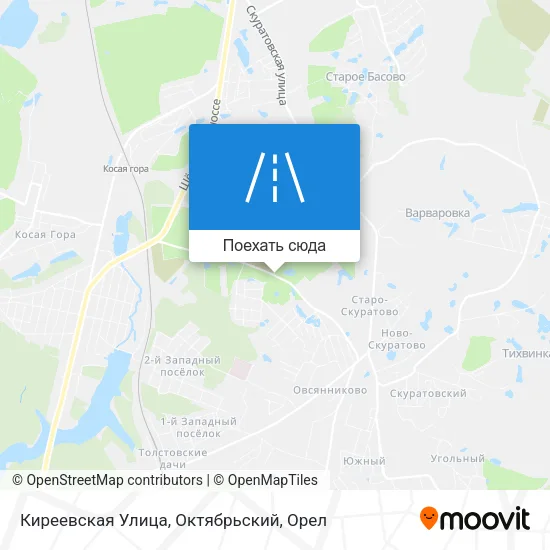 Карта Киреевская Улица, Октябрьский