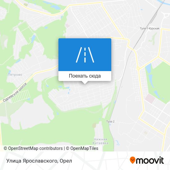 Карта Улица Ярославского