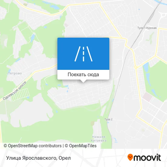 Карта Улица Ярославского