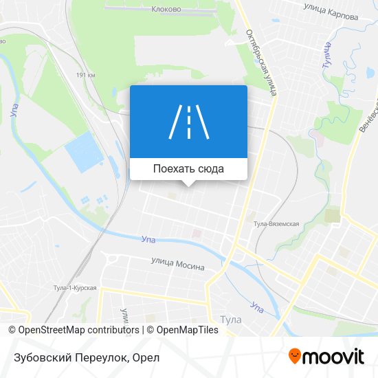 Карта Зубовский Переулок
