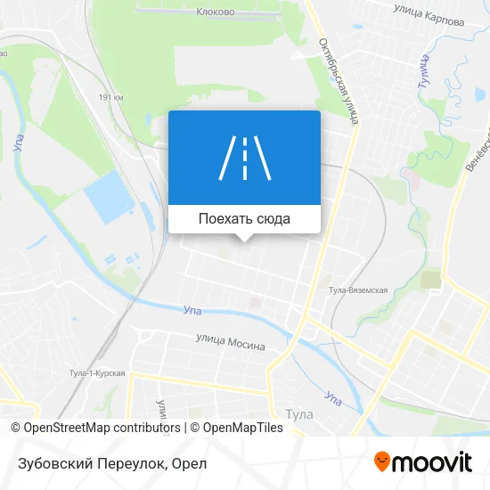 Карта Зубовский Переулок