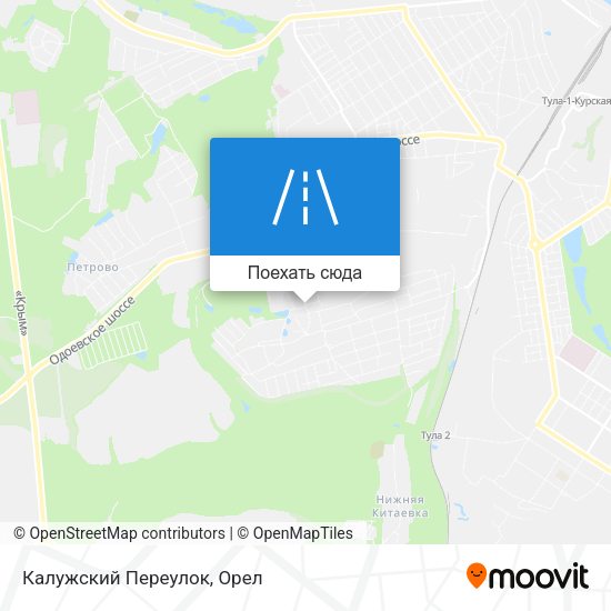 Карта Калужский Переулок