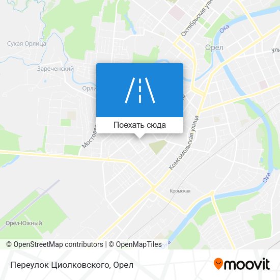 Карта Переулок Циолковского