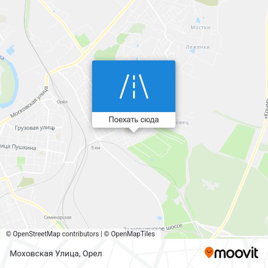 Карта Моховская Улица