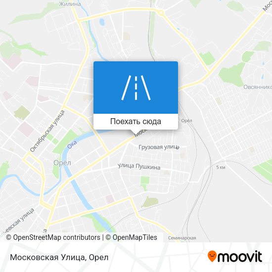 Карта Московская Улица