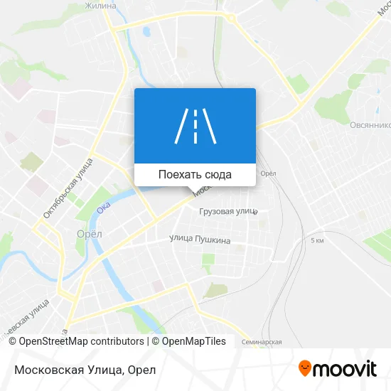 Карта Московская Улица