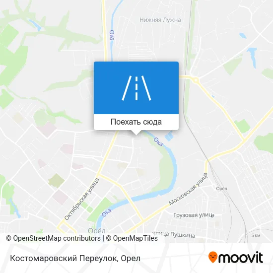 Карта Костомаровский Переулок