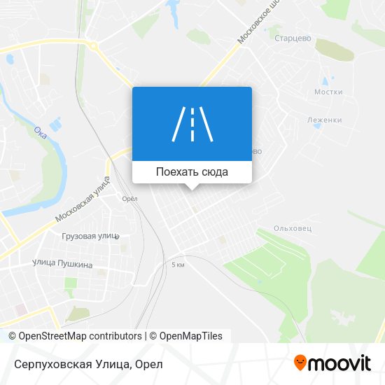 Карта Серпуховская Улица
