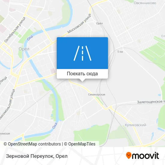 Карта Зерновой Переулок