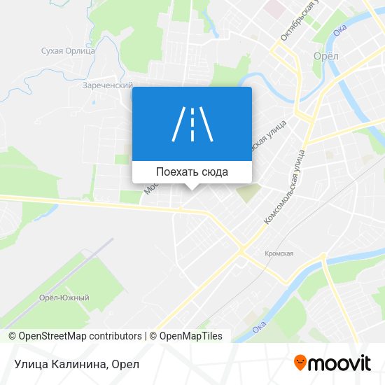 Карта Улица Калинина
