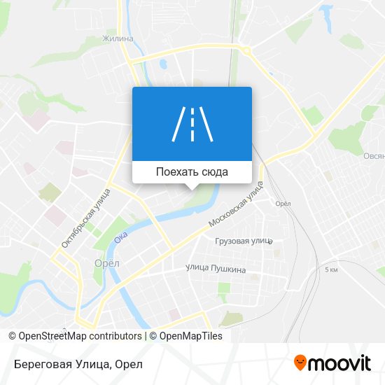 Карта Береговая Улица