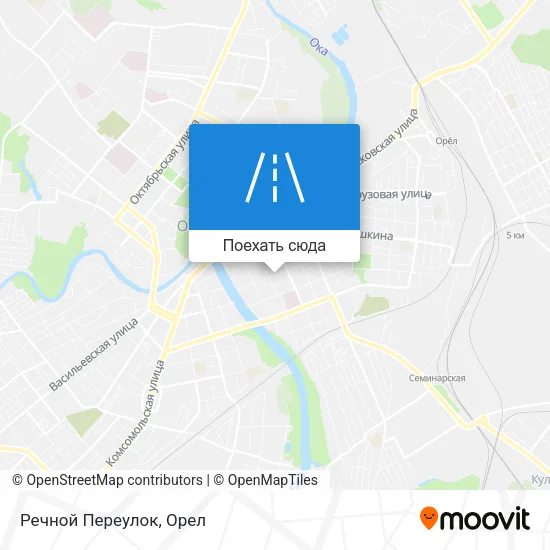 Карта Речной Переулок