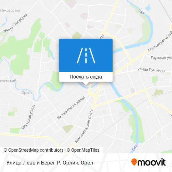 Карта Улица Левый Берег Р. Орлик