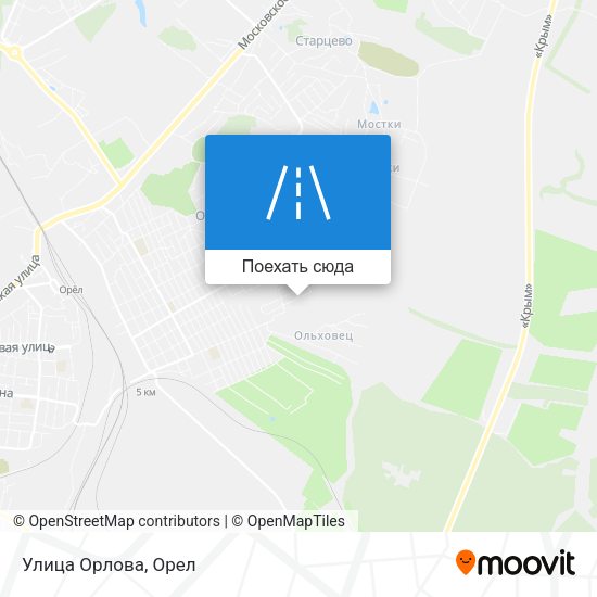 Карта Улица Орлова