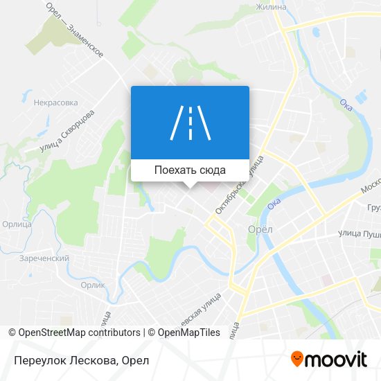 Карта Переулок Лескова