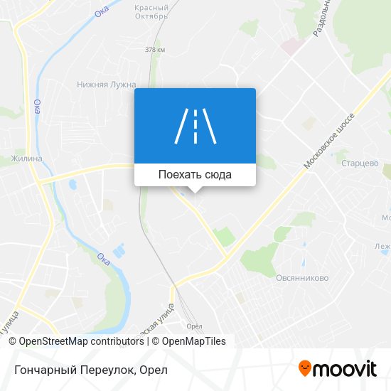Карта Гончарный Переулок
