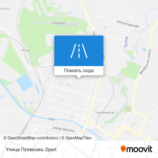 Карта Улица Пузакова