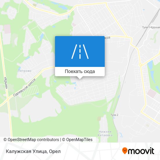 Карта Калужская Улица