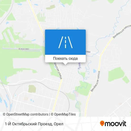 Карта 1-Й Октябрьский Проезд