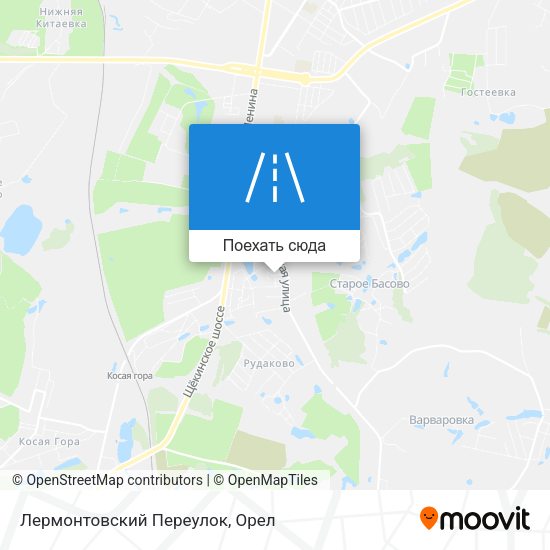 Карта Лермонтовский Переулок