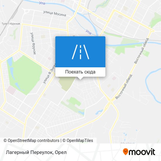 Карта Лагерный Переулок